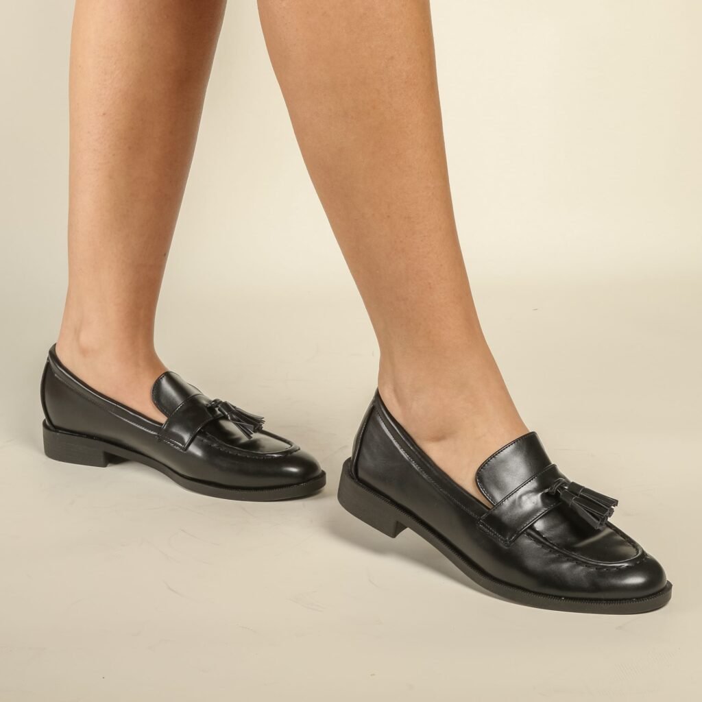 Mocassin - Simili cuir - Noir - SS009-001