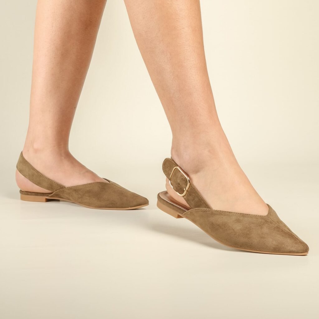 Ballerine - Daim - Vert Olive - Er013-002