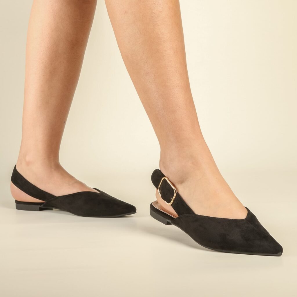 Ballerine - Daim - Noir - Er013-001